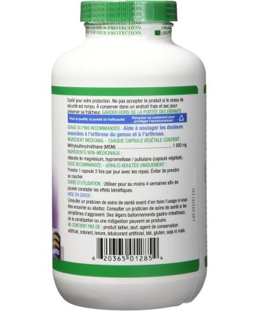 Organika MSM- Joint and Inflammation Support- 360 vcaps Unflavored 360 Count (Pack of 1) - Buy Online on GoSupps.com
