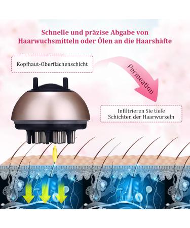 2 in 1 Scalp Massage Brush & Hair Applicator Bottle | Head Massager & Liquid Comb for Hair Treatment & Essential Oils - Buy Online on GoSupps.com