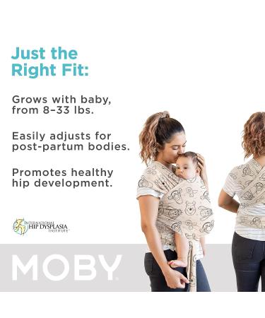 Moby Wrap Featherknit Baby Carrier | Disney Winnie The Pooh | Safe & Secure Newborn & Infant Carrier | Adjustable for All Body Types - Buy Online on GoSupps.com