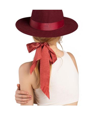 Kitsch Satin Hair Scarf Scrunchies - Stylish Bow Hair Ties for Women and Teens in Blush/Mauve - Buy Online on GoSupps.com