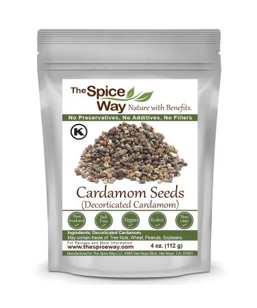 The Spice Way Cardamom Decorticated - ( 4 oz ) made from premium green cardamom pods - Buy Online on GoSupps.com