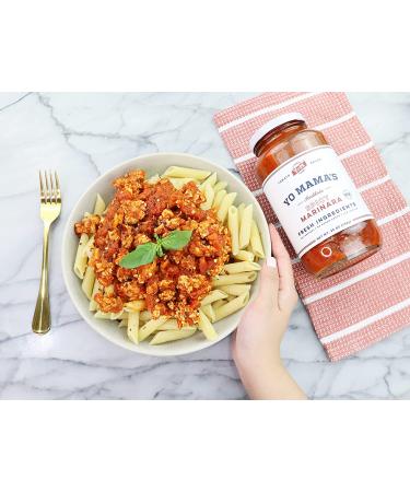 Yo Mama's Foods Keto Spicy Marinara Pasta Sauce - Pack of 2 | No Sugar, Low Carb, Low Sodium, Gluten Free, Paleo & Non-GMO | Made with Whole Tomatoes | 1.56 lb (Pack of 2) - Buy Online on GoSupps.com
