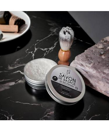 Nude Skin - 100% Natural Shaving Soap with Fresh Donkey Milk 100 ml | Shaving Soap for Men | Use with a Shaving Brush | Coconut Oil and Shea Butter | Generous Foam | Eucalyptus Scent - Buy Online on GoSupps.com