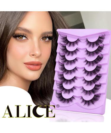 Buy ALICE Fox Eye Lashes - 3D Wispy Cat Eye & Anime Cosplay Eyelashes | Fluffy Manga False Eyelashes - 7 Pairs A001 - Buy Online on GoSupps.com