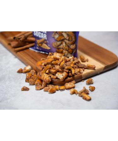 Pretzel Pete Smoky Bacon & Cheddar Seasoned Pretzel Pieces 8 x 160g - Delicious Snack for Every Bite - Buy Online on GoSupps.com