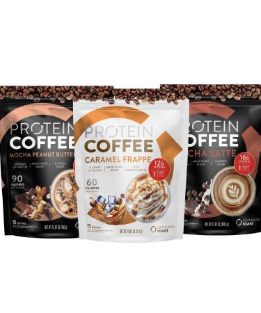 Complete Roast 3-Pack Caramel Frappe Iced Coffee and Vanilla (Caramel Frappe Mocha Latte Mocha Peanut Butter)