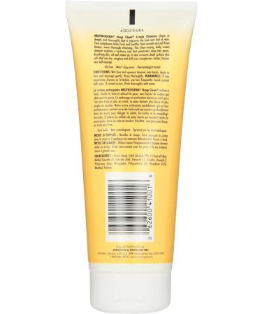 Neutrogena Deep Clean Face Wash Oil Free Cream Facial Cleanser 200 mL Cream Cleanser - Buy Online on GoSupps.com