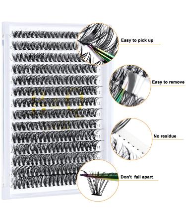 Premium 40D-0.07D Lash Clusters 280PCS | DIY Eyelash Extensions at Home - Buy Online on GoSupps.com