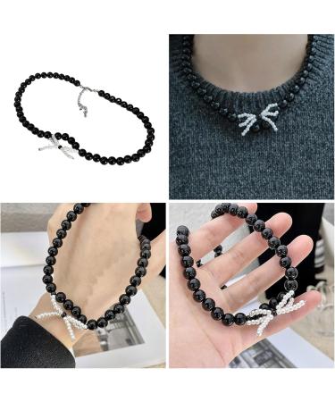 Shop Oralgos Handmade Crystal Pearl Necklace - Elegant Choker & Collarbone Chain for Women & Girls - Buy Online on GoSupps.com