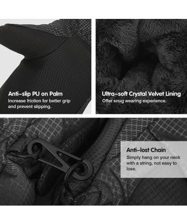 Buy Moko Children's Ski Gloves - Windproof Waterproof Black Winter Gloves for Girls (1-3 Years) | Perfect for Skiing Snowboarding & Outdoor Activities - Buy Online on GoSupps.com