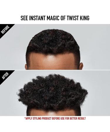 Red by Kiss Bow Wow X Twist King Luxury Twist Styler Set with Washable Durable Brush - Ideal for Afro Curls & Styling Pik Twist Hair - Buy Online on GoSupps.com