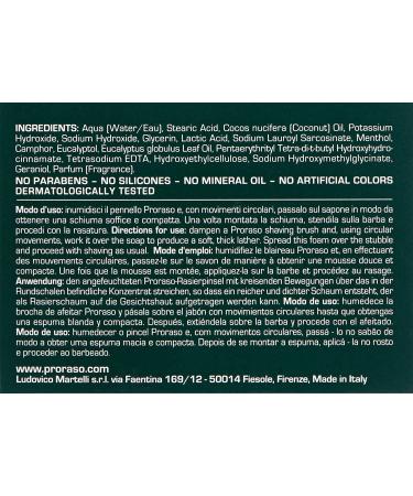Proraso Refresh Shaving Soap in Bowl - 5.2 Oz - Buy Online on GoSupps.com