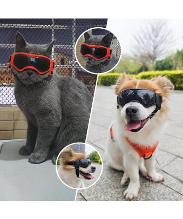 UV Protection Sunglasses for Small Dogs | Cool Black Dog Glasses | Outdoor Eye Protection for Small Breeds - Buy Online on GoSupps.com