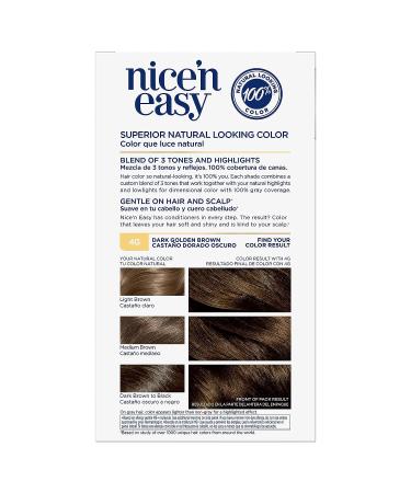 Clairol Nice'n Easy 4G Dark Golden Brown Hair Dye - 6.26 Fl Oz | Pack of 1 - Buy Online on GoSupps.com