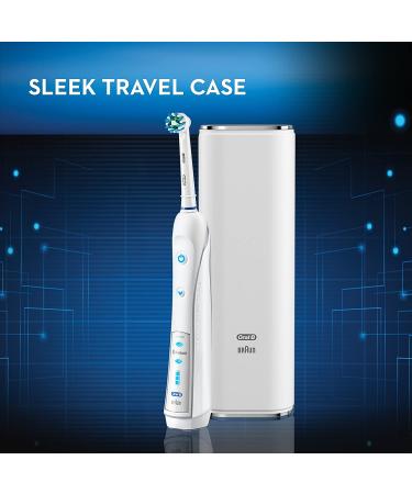Oral-B 7000 SmartSeries Electric Toothbrush with Bluetooth Connectivity and Travel Case - White Handle - Buy Online on GoSupps.com
