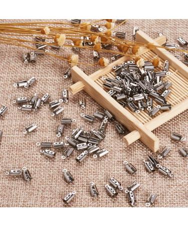 Pandahall 1000pcs Stainless Steel Fold Over Crimp Cord Ends 10x4.5x3.8mm - DIY Jewelry Making Supplies - Buy Online on GoSupps.com