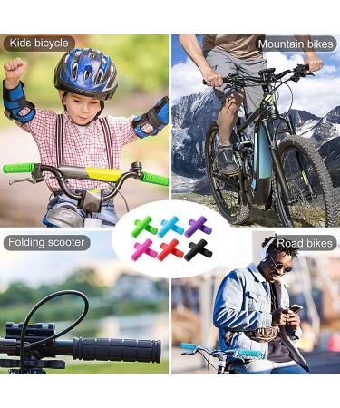 YOROZUCERY Pink Bike Handlebar Grips with Tassel Streamers - Non-Slip Soft Rubber Grips for Kids | Mountain Bike BMX Scooter Cruiser Replacement Parts - Buy Online on GoSupps.com