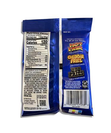 Cheddar & Hot Fries Snacks Value Pack by Tribeca Curations | 120 Cal Packs | 24 Bags Each - Buy Online on GoSupps.com