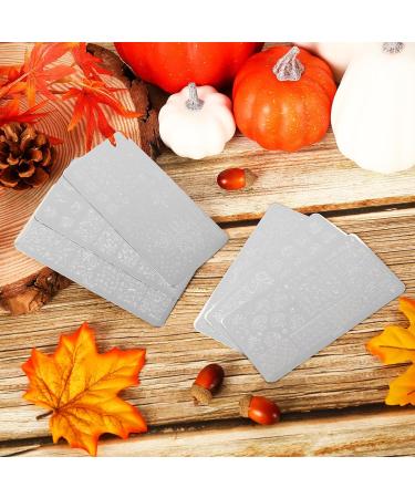 AnyDesign 6 Sheet Fall Nail Art Stamping Plates Kit Happy Thanksgiving Pumpkin Maple Leaf Scarecrow Plaid Autumn Blessings Collection Nail Art Plate for Autumn Thanksgiving Nail Art Design DIY Print - Buy Online on GoSupps.com