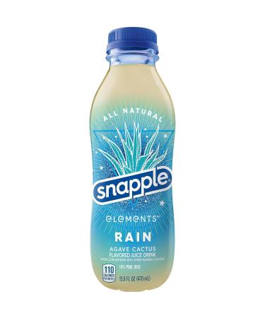 Snapple Elements Rain Agave Cactus Juice Drink - 12 Pack All Natural 10% Real Juice 15.9 Fl Oz No Artificial Flavors - Buy Online on GoSupps.com