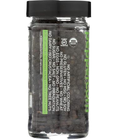 Spicely Organic Black Peppercorns - 1.7 oz Jar | Gluten-Free Spice - Buy Online on GoSupps.com