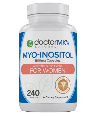 Myo-Inositol for PCOS (240 Count- Value Bottle) by Doctor MK's 240 Count (Pack of 1)