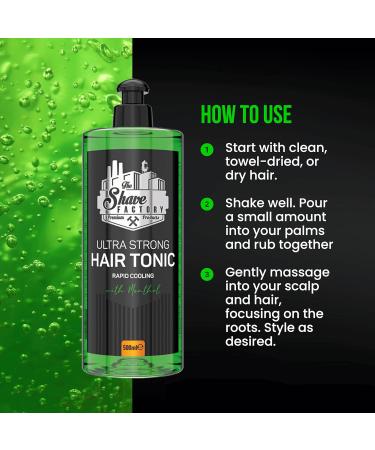 Buy The Shave Factory Hair Tonic 500ml | Revitalize Hair & Enhance Growth | International Shipping Available - Buy Online on GoSupps.com