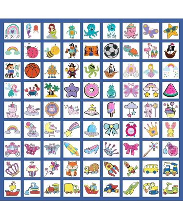 EMOME 204 Sheets Kids Fake Temporary Tattoos | Individually Wrapped Tattoo Stickers for Boys and Girls | Birthday Party Favors and Goodie Bags - Buy Online on GoSupps.com