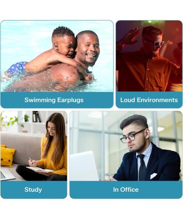 Silicone Ear Plugs for Sleeping & Concerts - Noise Cancelling Super Soft Hearing Protection - Buy Online on GoSupps.com