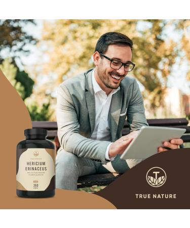Lions Mane Mushroom 360 Capsules - 30:1 Extract 60 000mg Vegan Lab Tested - True Hericium Erinaceus - Made in Germany - Buy Online on GoSupps.com