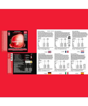 Waterdrop Microenergy Set Energy Drink 36 Water Flavouring Hydration Cubes Sugar Free Low Calorie Fizzy Drinks 90 mg Natural Caffeine Vitamin C and B - Blackberry & Mango & Cherry - Pack Of 3 - Buy Online on GoSupps.com