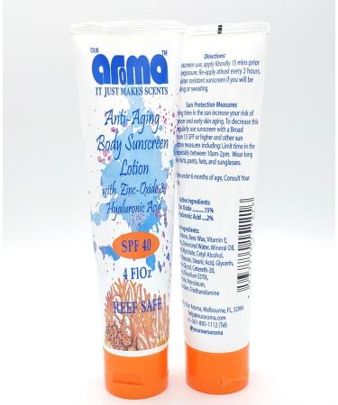 Buy Anti-Aging Body Sunscreen with Zinc Oxide - 4 oz | SPF Protection Hydration & Travel-Friendly - Buy Online on GoSupps.com