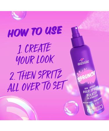 Aussie Sprunch Non-Aerosol Hair Spray for Curly Hair and Wavy Hair 8.5 fl oz - Buy Online on GoSupps.com