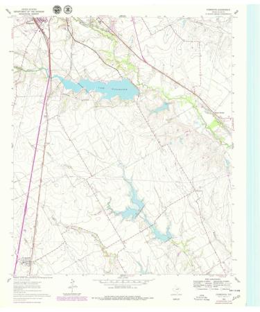 YellowMaps Forreston TX topo map, 1:24000 Scale, 7.5 X 7.5 Minute, Historical, 1961, Updated 1979, 27 x 23 in Regular Paper