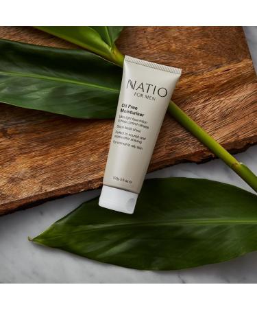 Natio Australia For Men Oil-Free Moisturizer - Best Face Lotion with Shea Butter & Aloe Vera for Normal to Oily Skin - 3.5 oz - Buy Online on GoSupps.com