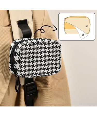 Classic Houndstooth Travel Pill Organizer - 7 Day Pill Box Holder for Vitamins & Medicine | Large Daily Organizer for Family & Travel  - Buy Online on GoSupps.com