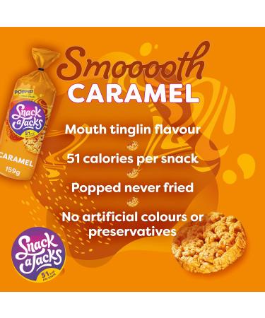 Buy Snack a Jacks Caramel Rice Cakes 159g | Delicious & Crunchy Treats for All | International Shipping Available - Buy Online on GoSupps.com