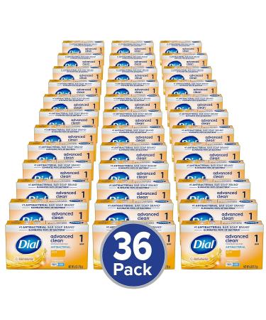 Dial Advanced Clean Antibacterial Deodorant Bar Soap - Gold Scent 4 Oz 36 Bars | International Shipping Available - Buy Online on GoSupps.com