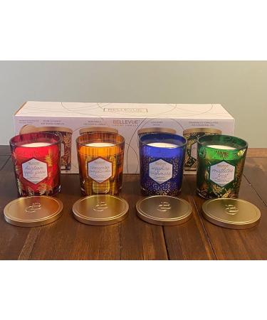 Bellevue Luxury Candles - 4 Premium Soy Blend Candles 12 oz | Lead-Free Wicks & Essential Oils | International Shipping - Buy Online on GoSupps.com