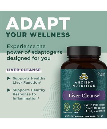 Ancient Nutrition Liver Detox Supplement with Milk Thistle & Dandelion Root - 60 Count - Buy Online on GoSupps.com