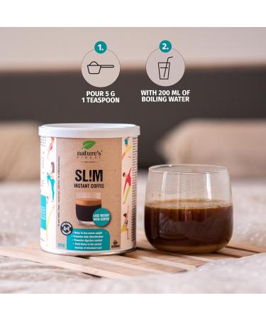 Nature's Finest by Nutrisslim Sl!m Coffee: Instant Coffee & Energy Drink Coffee Alternative with Guarana Powder Slimming Coffee for Weight Loss & Appetite Control Boosts Energy Vegan 1 - Buy Online on GoSupps.com