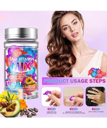 Hair Care Oil - Smoothing Hair Oil | Hair Oil Repair Moisturizing | Hair Repair Oil Damaged Hair Treatmentt | Hair Gloss Oil Heat Protection For Frizzy Dry & Damaged Hair - Buy Online on GoSupps.com