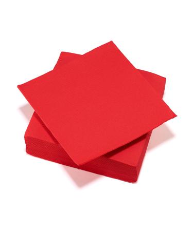 Le Nappage Paper Napkins Tex-Touch Red FSC -certified 40 Napkins Large 38 x 38 cm Red Red 38cm x 38cm - Buy Online on GoSupps.com