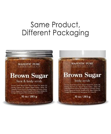 Brown Sugar Body Scrub Set - Natural Exfoliation for Cellulite, Stretch Marks, Acne & Varicose Veins - Buy Online on GoSupps.com