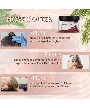 100% Natural Raw Batana Oil for Hair Growth Organic Batana Oil from Honduras Natural Pure Batana Oil for Men and Women Oil Control Moisturizing Reduce Split Ends - Buy Online on GoSupps.com