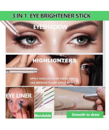 Buy Purple Violet Eyeshadow Stick | Waterproof Long-Lasting Creamy Eye Brightener & Highlighter Pencil - Smooth Shimmer Makeup - Buy Online on GoSupps.com