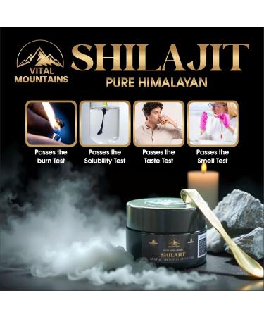 Pure Himalayan Shilajit Resin for Men and Women Rich in Fulvic Acid with 85+ Trace Minerals for Strength Energy Stamina Muscle Building & Vitality - Pure and Organic Shilajit Resin - Buy Online on GoSupps.com