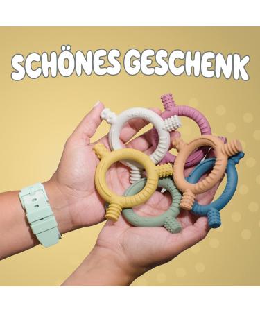 Buy Baby Nom Bite Ring - BPA-Free Cooling Dental Aid & Gripping Toy for Teething Babies - Buy Online on GoSupps.com