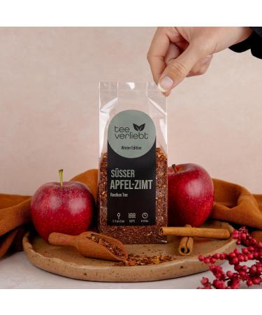 teeverliebt Winter Edition Sweet Apple Cinnamon Rooibo Tea 100 g Loose Rooibo Tea Delicious Tea Mix - Buy Online on GoSupps.com