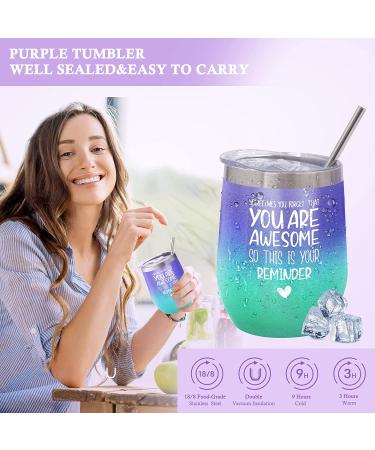 14Pcs Lavender Spa Gift Set - Relaxing Care Package for Women - Includes Wine Tumbler - Perfect Birthday Gift for Her, Girlfriend, Mom, Sister - Buy Online on GoSupps.com